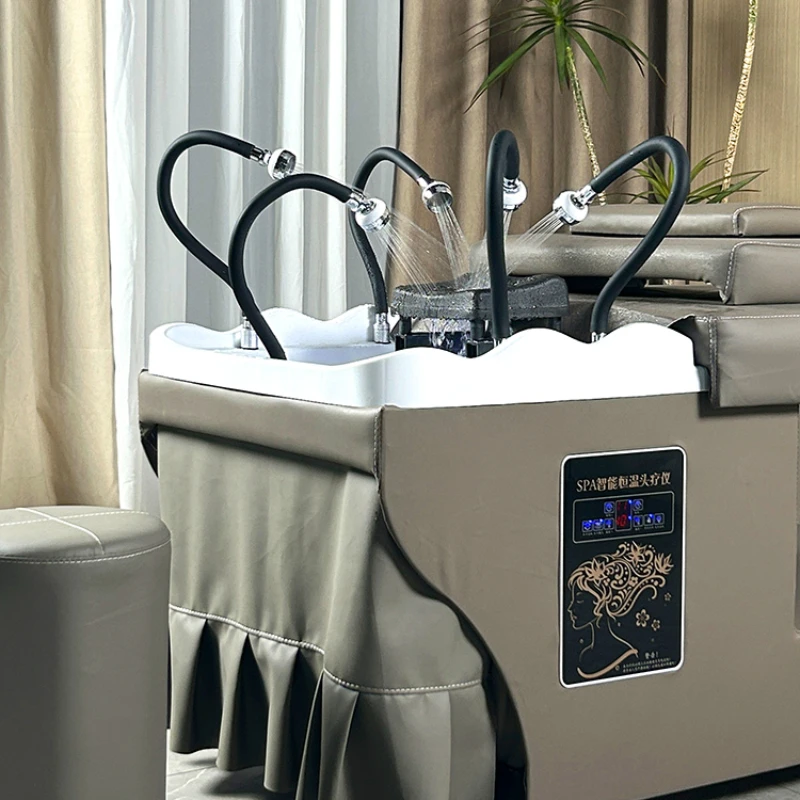 Multi-nozzle intelligent constant temperature water circulation special for hair salon and barber shop with shampoo bed for he
Multi-nozzle intelligent constant temperature water circulation special for hair salon and barber shop with shampoo bed for he