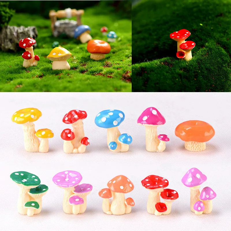 2PCS Miniature Mushrooms Fairy Garden Decorative Accessories Mushroom Bush Home Decor Cartoon Plant Courtyard Microlandscape
2PCS Miniature Mushrooms Fairy Garden Decorative Accessories Mushroom Bush Home Decor Cartoon Plant Courtyard Microlandscape