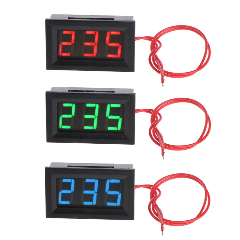 

Adjustable 2 Wire 0.56" AC 30V-500V LED Digital Voltmeter Voltage Meter Monitor Tester For 110V 220V 380V