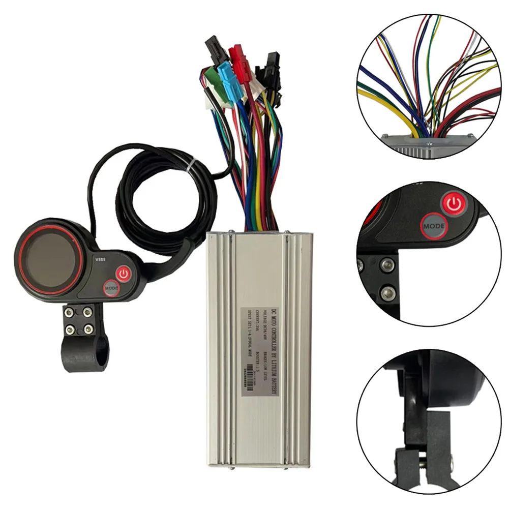 New 36/48V 35A 1500W Dual Mode Hall Controller+Display For Electric Scooter E-bike Display Control Plastic+Metal Silver 36/48V
New 36/48V 35A 1500W Dual Mode Hall Controller+Display For Electric Scooter E-bike Display Control Plastic+Metal Silver 36/48V