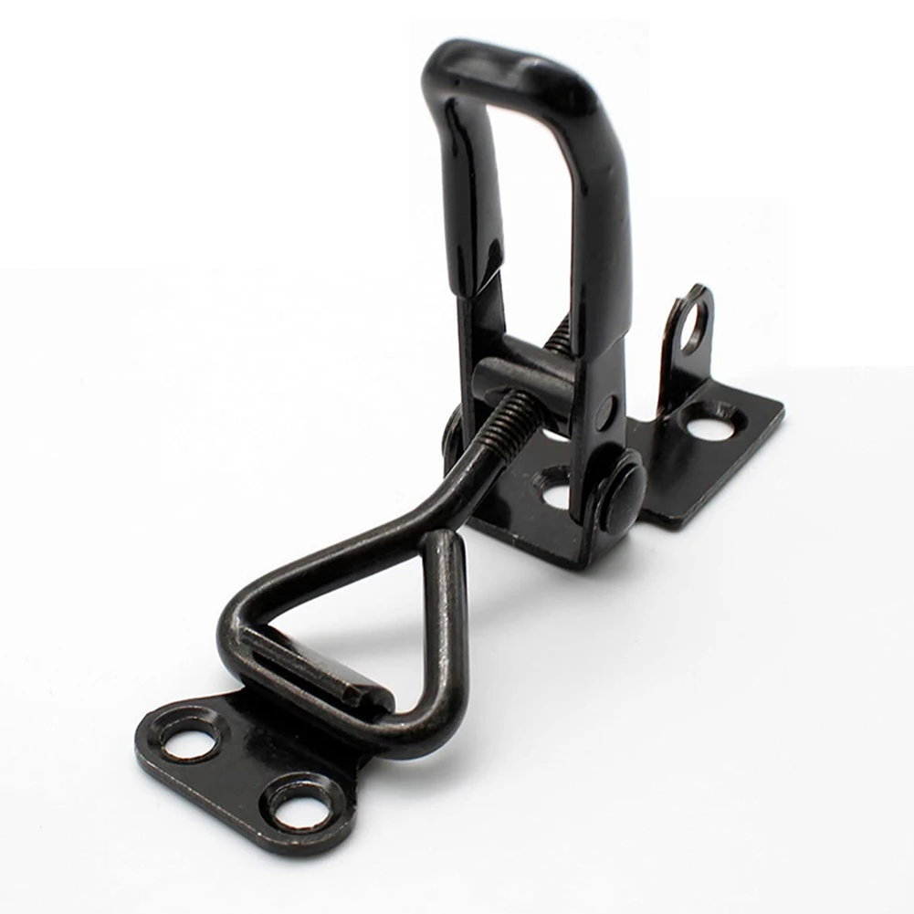 Parts Toggle Clamp 2pcs 396lbs Accessories Adjustable Black Fittings GH-4002 Hasp Catch Clip High Carbon Steel
Parts Toggle Clamp 2pcs 396lbs Accessories Adjustable Black Fittings GH-4002 Hasp Catch Clip High Carbon Steel