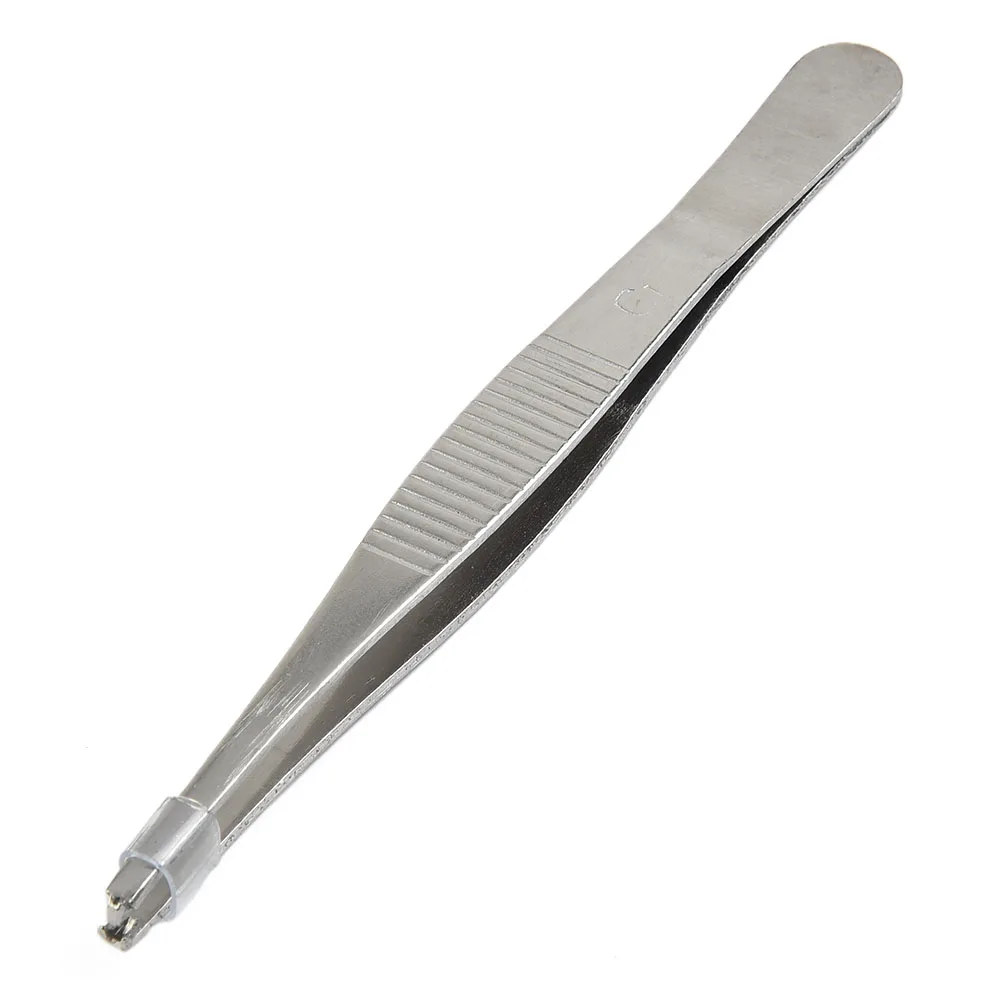 140mm Toothed Tweezers Silver Stainless-Steel Tweezers For Suture Manipulate Needles Hold Multi-function Hand Tools
140mm Toothed Tweezers Silver Stainless-Steel Tweezers For Suture Manipulate Needles Hold Multi-function Hand Tools