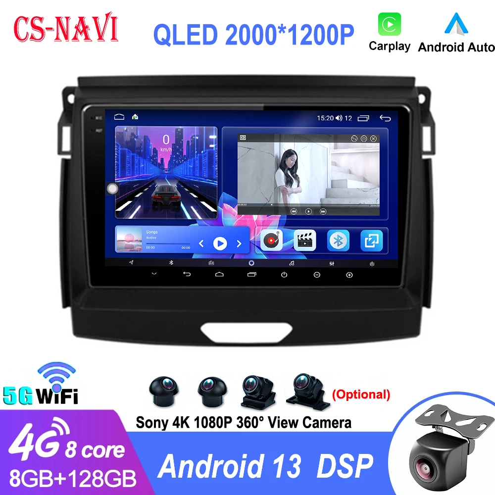 Android 13 Car Stereo IPS Screen For Ford Ranger 2015 2016 2017 2018 2019 2020 GPS Multimedia Carplay Auto Radio No 2Din DVD 4G
Android 13 Car Stereo IPS Screen For Ford Ranger 2015 2016 2017 2018 2019 2020 GPS Multimedia Carplay Auto Radio No 2Din DVD 4G