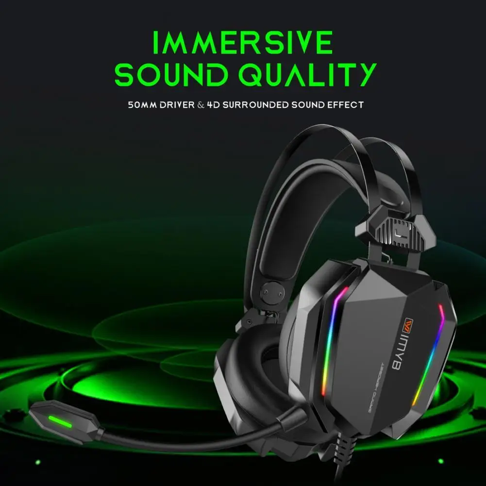 A32 Wired Headphone High Fidelity Subwoofer RGB Breathing Light 3.5mm USB Gaming Lossless Earpiece with Mircophone for Computer
A32 Wired Headphone High Fidelity Subwoofer RGB Breathing Light 3.5mm USB Gaming Lossless Earpiece with Mircophone for Computer