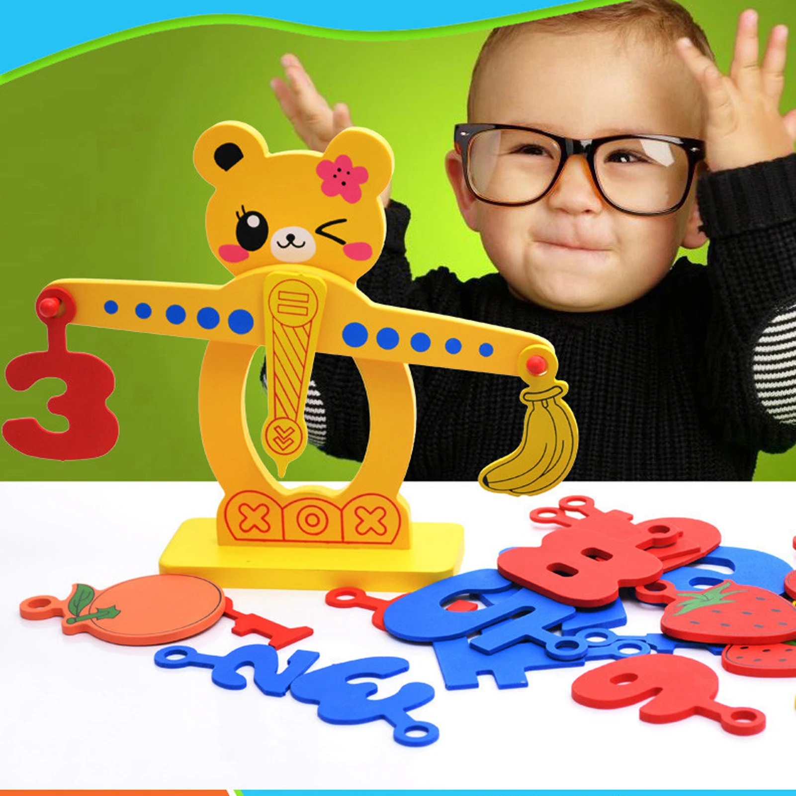 Baby Fruits Numbers Scale Toy Wooden Balance Scale Teaching Aid Math Early Educational Toy For Toddles
Baby Fruits Numbers Scale Toy Wooden Balance Scale Teaching Aid Math Early Educational Toy For Toddles