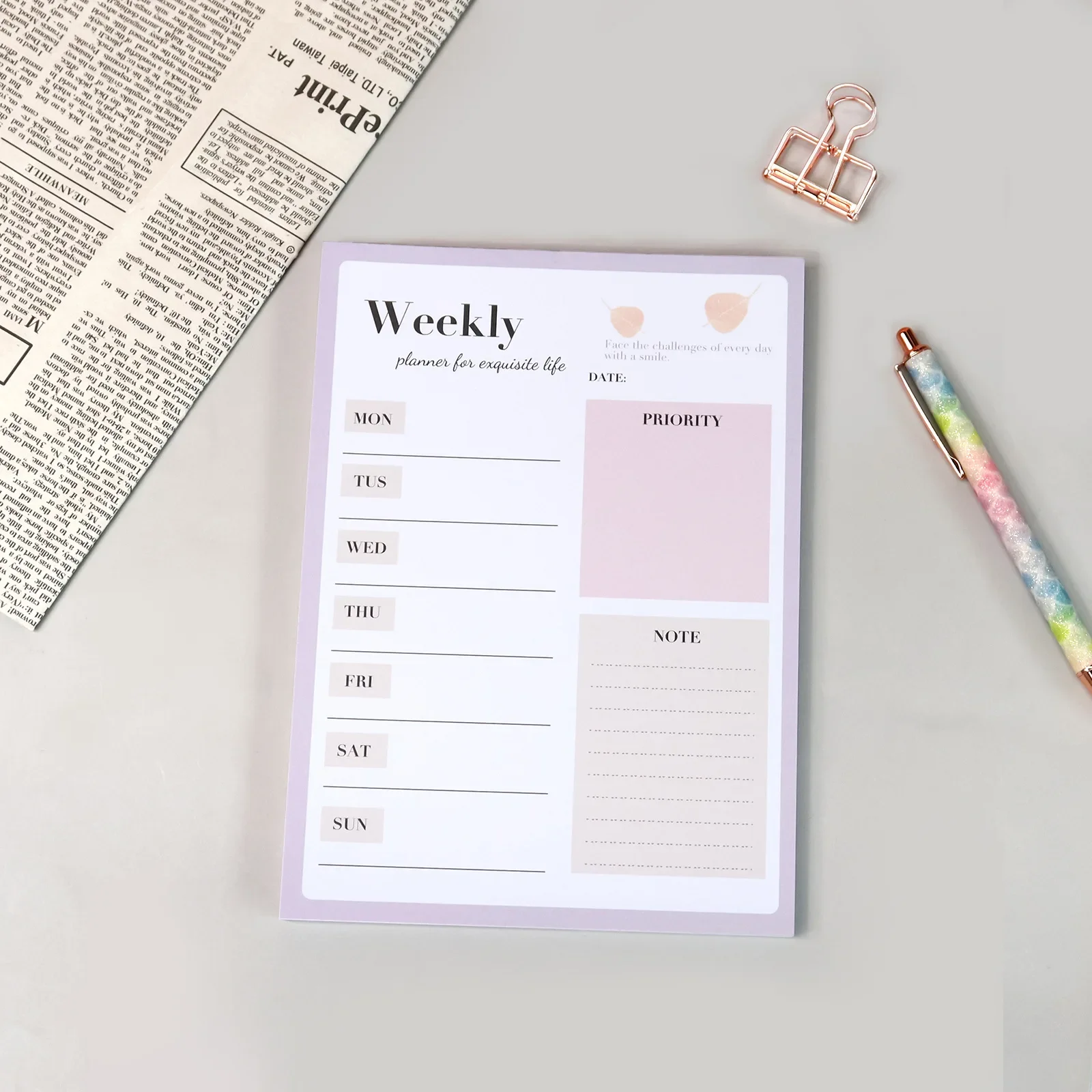 

The Notepad Desk Schedule This Memo Book Notebooks Can Tear Off Plan This Sticky Note Office and Journals Grid Notebook Journal
