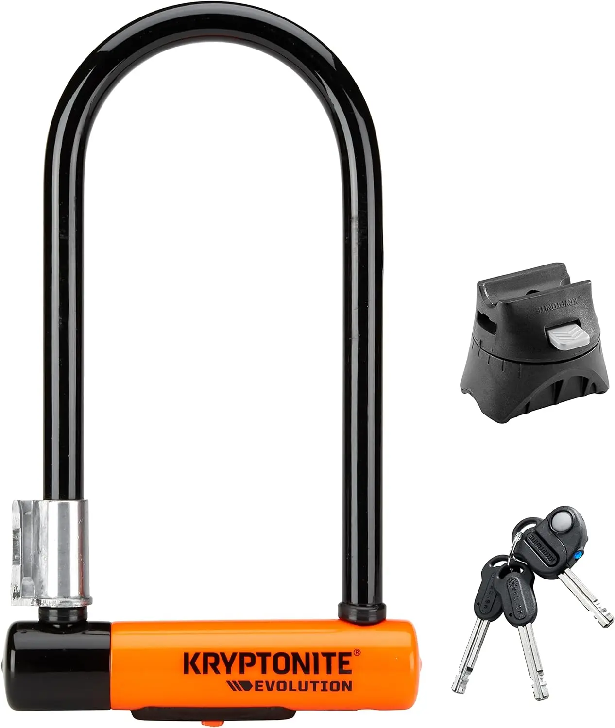 

Standard Bike U-Lock, Heavy Duty Anti-Theft Bicycle U Lock, 14mm Shackle with Mounting Bracket and Keys, High Security Lock for