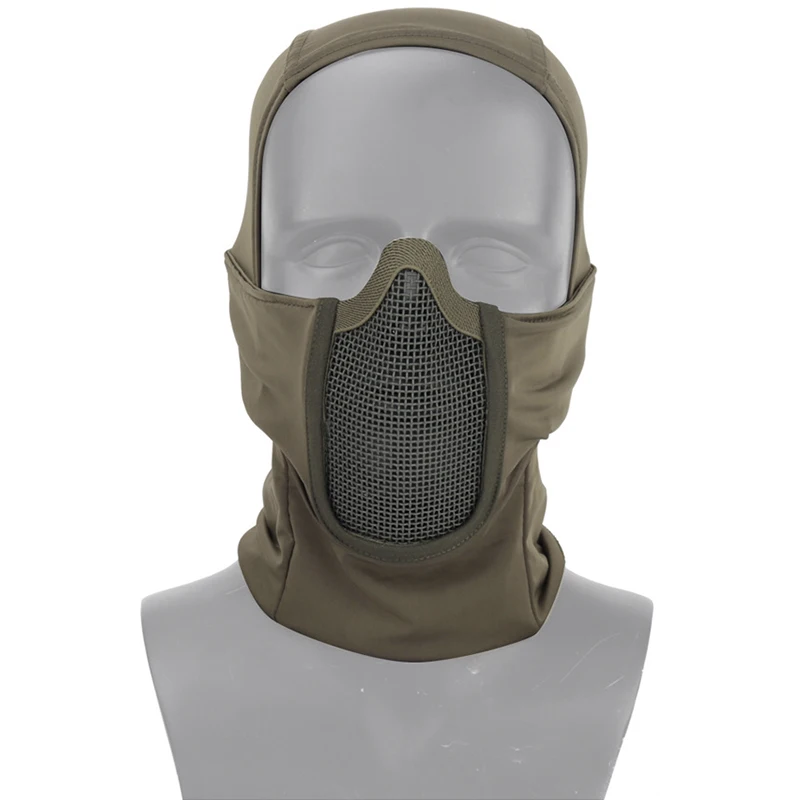 Military Tactical Supplies Baraklava Mesh Mask Airsoft Equipments Full Face Protective Hood Steel Metal Mask Foldable Design
Military Tactical Supplies Baraklava Mesh Mask Airsoft Equipments Full Face Protective Hood Steel Metal Mask Foldable Design