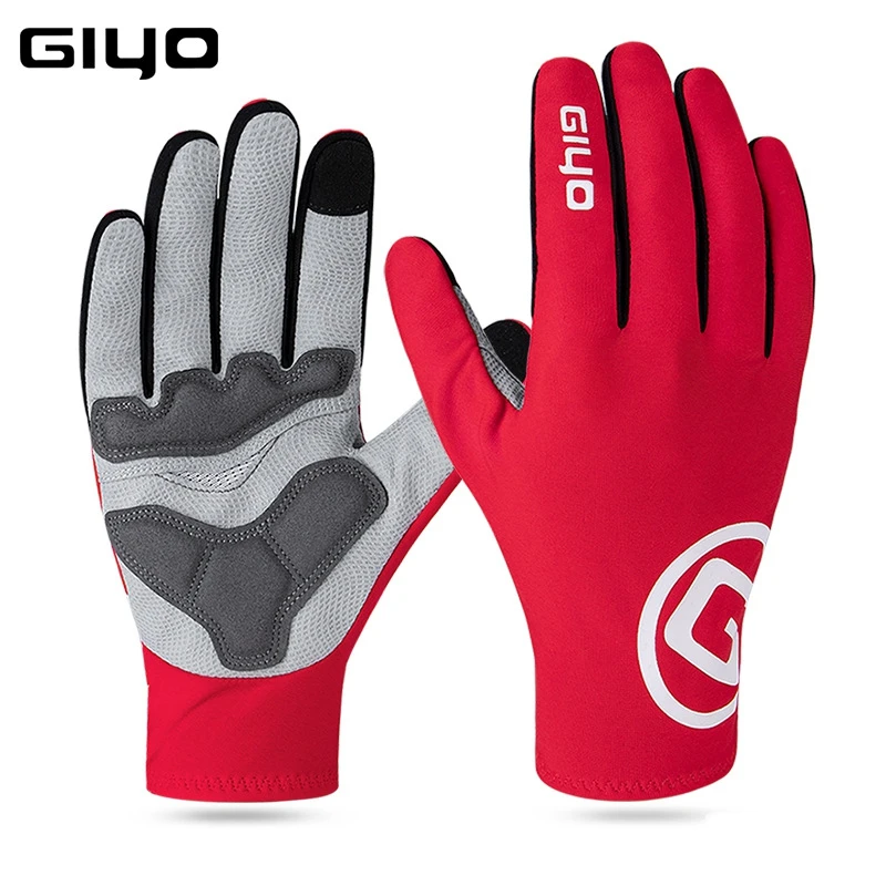 

GIYO S-22 Mountain Bike Winter Full Finger Glove Bicycle Windproof Warm Touch Screen Gloves Antiskid EIEIO Cycling Equipment