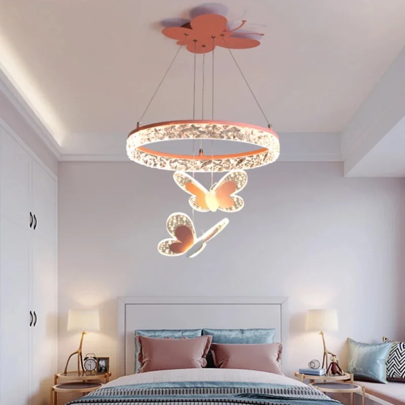 Butterfly Lamps Princess Room Children's Room Chandeliers Warm Romantic Home Decoration Modern Cartoon Girl Bedroom Chandelier
Butterfly Lamps Princess Room Children's Room Chandeliers Warm Romantic Home Decoration Modern Cartoon Girl Bedroom Chandelier