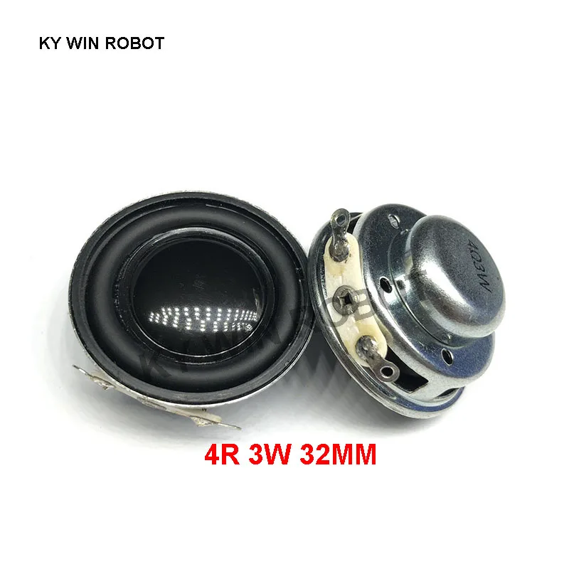 

2PCS/Lot High Quality Speaker Horn 3W 4R Diameter 3.2CM 32MM Mini Amplifier Rubber Gasket Loudspeaker Trumpet thickness 14.6MM