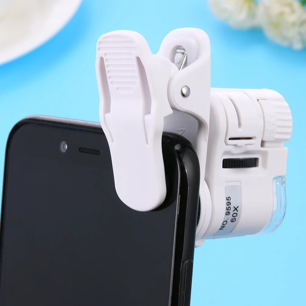 Universal 60X Zoom Micro Camera with LED Light ABS Phone Mini Pocket Microscope Portable for Kids Adults for Mobile Smartphones 
Universal 60X Zoom Micro Camera with LED Light ABS Phone Mini Pocket Microscope Portable for Kids Adults for Mobile Smartphones