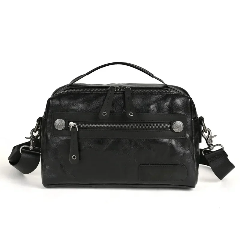 Men's Bags Crossbody Bags Men Black Daily Casual Man Bags Genuine Cow Leather Shoulder Pack Bag Fashion Handphone Bag 27*10*17cm
Men's Bags Crossbody Bags Men Black Daily Casual Man Bags Genuine Cow Leather Shoulder Pack Bag Fashion Handphone Bag 27*10*17cm