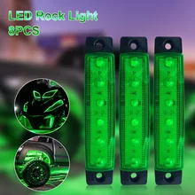 8PCS Car Signal lights Truck Lights LED Side Marker Lights 6LED Green Warning Light Off-road Truck UTV Boat Trailer Side Marker
8PCS Car Signal lights Truck Lights LED Side Marker Lights 6LED Green Warning Light Off-road Truck UTV Boat Trailer Side Marker