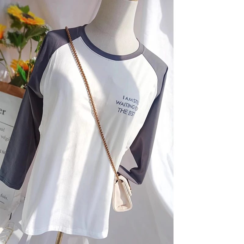 

Breastfeeding Shirts Postpartum Wear Long Sleeve Maternal Feeding T-shirt Pregnant Woman Top Maternity Clothes 6086B