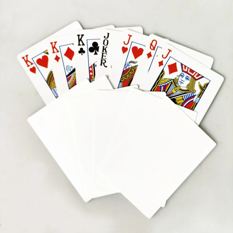 Free Shipping 5 pcs/Lot Double Side Printing PET Sublimation Blank poker Game Playing Card For Traveling Home Festival Use
Free Shipping 5 pcs/Lot Double Side Printing PET Sublimation Blank poker Game Playing Card For Traveling Home Festival Use