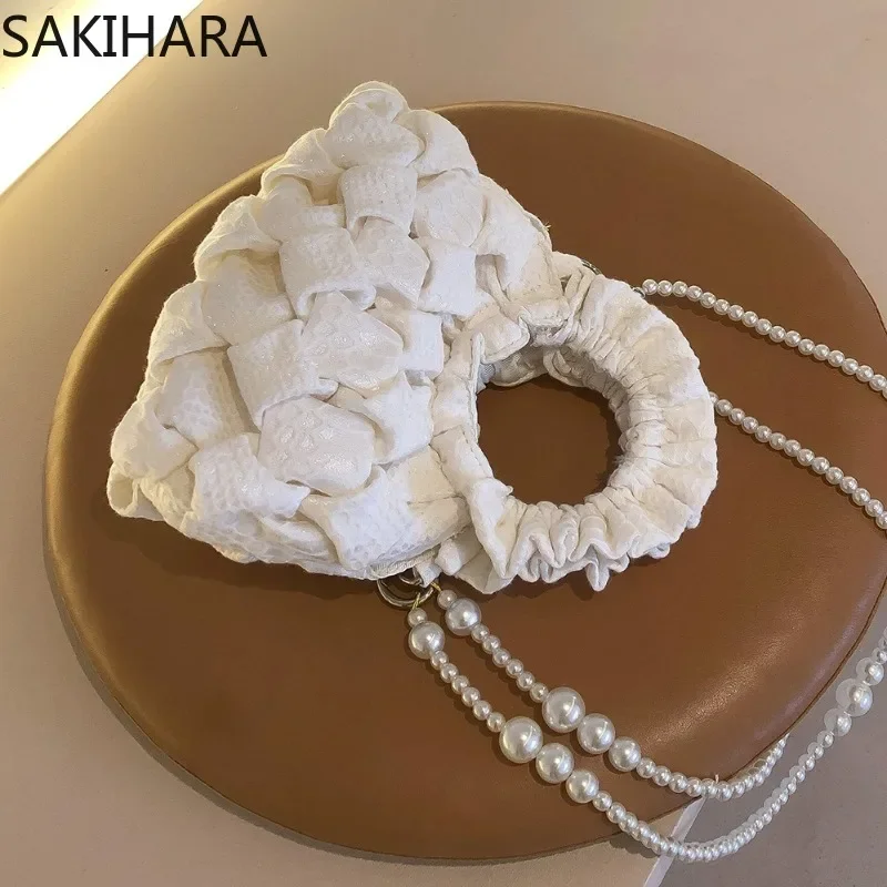 Y2K Solid Color Pleated Casaul Purses and Handbags Women White Elegant Temperament Soft Chains Designer Crossbody Bag Bolsos
Y2K Solid Color Pleated Casaul Purses and Handbags Women White Elegant Temperament Soft Chains Designer Crossbody Bag Bolsos