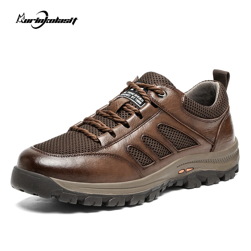 2022 New Shoes for Men Hiking Shoes Mesh Breathable Casual Leather Shoes Men's Comfortable Sports Shoes Vulcanized Shoes Sneaker
2022 New Shoes for Men Hiking Shoes Mesh Breathable Casual Leather Shoes Men's Comfortable Sports Shoes Vulcanized Shoes Sneaker