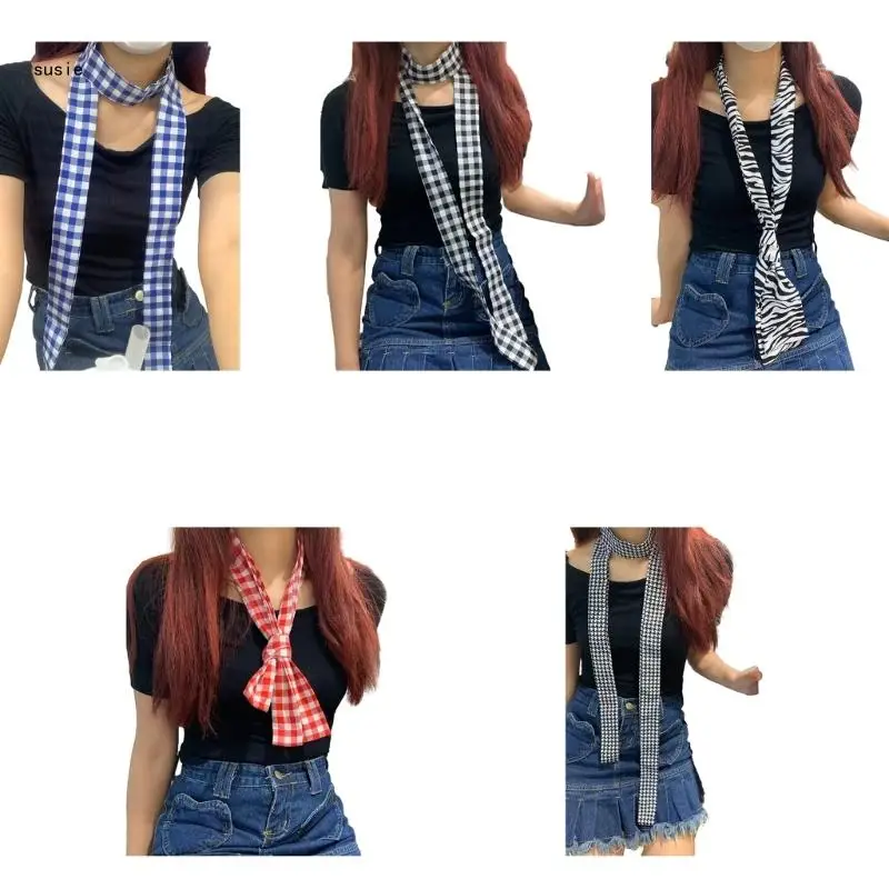 X7YA Plaids Long Neckerchief Cotton Linen Scarf Necktie for Clothes Halloween Cosplay Accessory
X7YA Plaids Long Neckerchief Cotton Linen Scarf Necktie for Clothes Halloween Cosplay Accessory