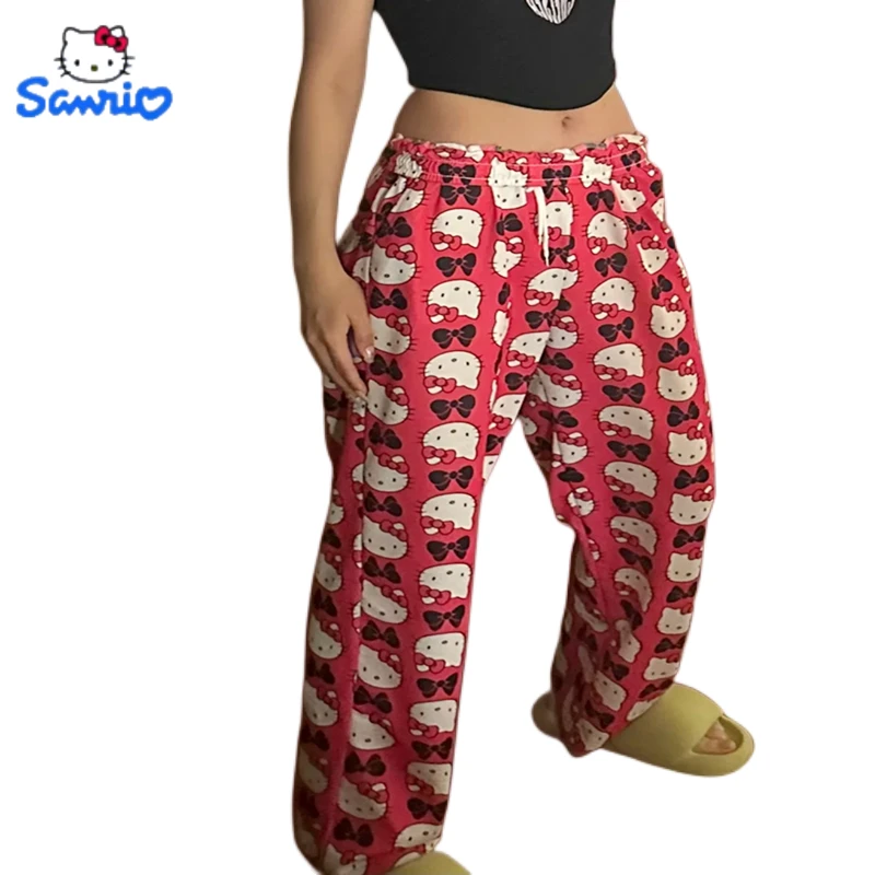 Kawaii Sanrio Casual Pants Y2K Fashion Printed Loose High Waist Hello Kitty Pajama Pants Girl Trousers Female New Wide Leg Pant
Kawaii Sanrio Casual Pants Y2K Fashion Printed Loose High Waist Hello Kitty Pajama Pants Girl Trousers Female New Wide Leg Pant