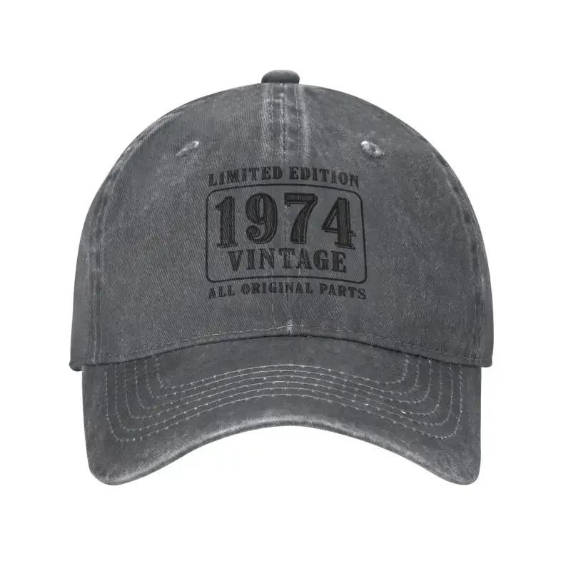 Cool Cotton All Original Parts 1974 Limited Edition Birthday Baseball Cap Men Women Custom Adjustable Adult Dad Hat Outdoor
Cool Cotton All Original Parts 1974 Limited Edition Birthday Baseball Cap Men Women Custom Adjustable Adult Dad Hat Outdoor