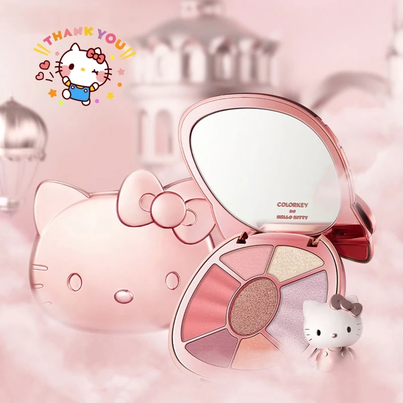 Cute Hello Kitty Eyeshadow Highlight Blush Makeup Palette Anime Kawaii Girl Fashion Exquisite Cosmetics Student Daily Makeup
Cute Hello Kitty Eyeshadow Highlight Blush Makeup Palette Anime Kawaii Girl Fashion Exquisite Cosmetics Student Daily Makeup
