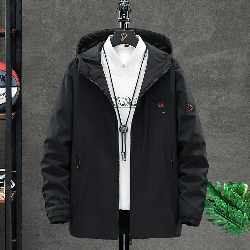 Winter Men's Fleece Letters Jacket Outdoor Windproof Hooded Jacket Classic Black Men's Thick and Warm Overalls
Winter Men's Fleece Letters Jacket Outdoor Windproof Hooded Jacket Classic Black Men's Thick and Warm Overalls