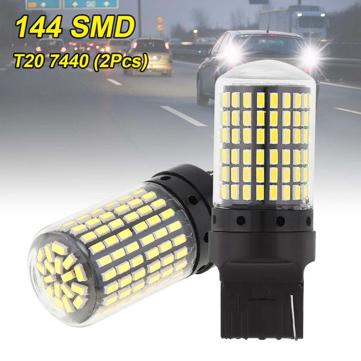 2pcs 3014 144SMD CanBus Car Turn Signal Light White / Yellow / Red Color T20 LED 7440 W21W W21/5W Car LED Light Bulb Brake Lamp
2pcs 3014 144SMD CanBus Car Turn Signal Light White / Yellow / Red Color T20 LED 7440 W21W W21/5W Car LED Light Bulb Brake Lamp