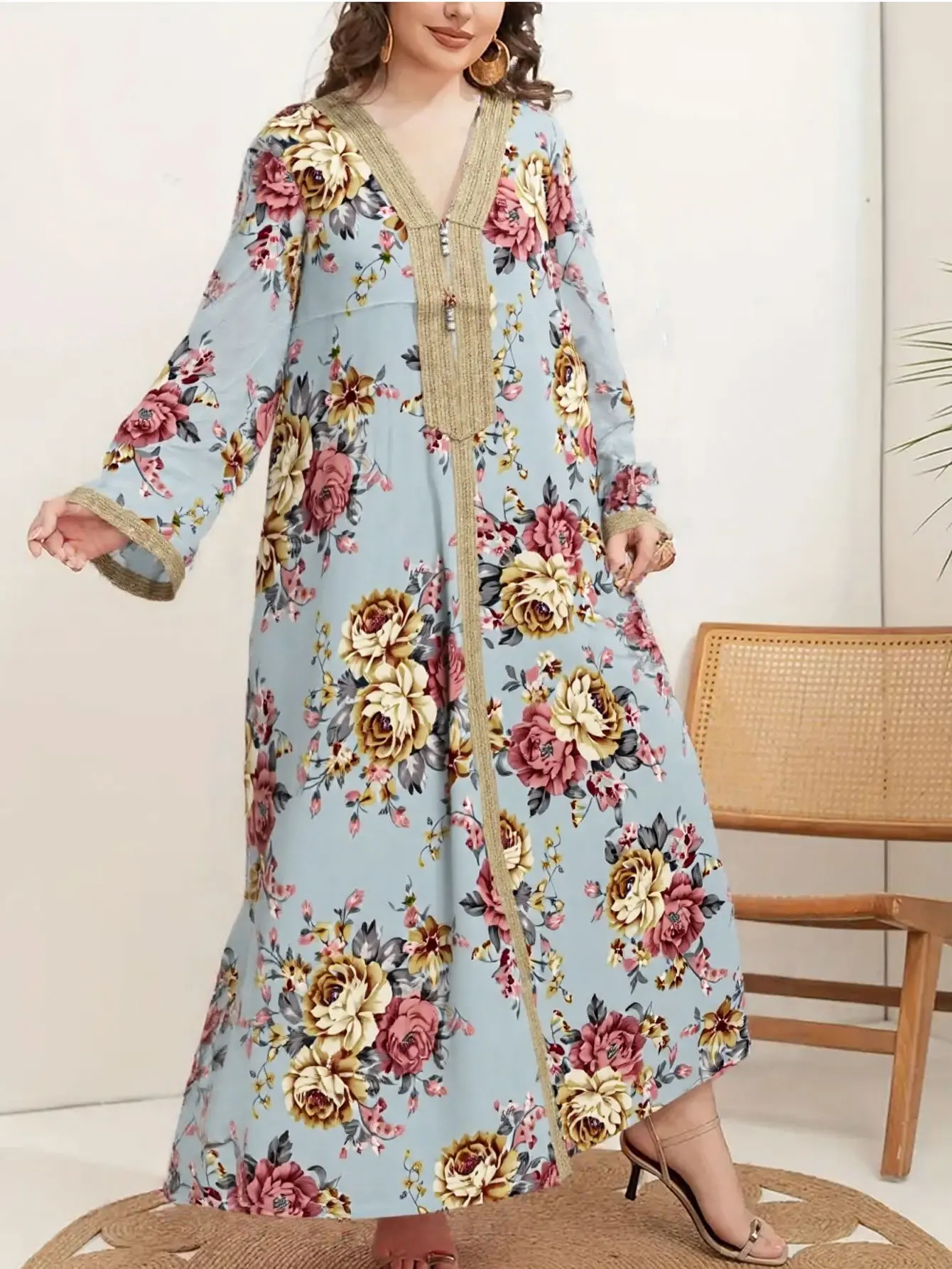 Dresses Eid Women 2025 Abaya Flower Print Muslim Party Dress Vestidos Dubai Arab Long Robe Ramadan Morocco Caftan Vestido Abayas 26 Sa79cff44eaa145779356f33cca6b4f80J