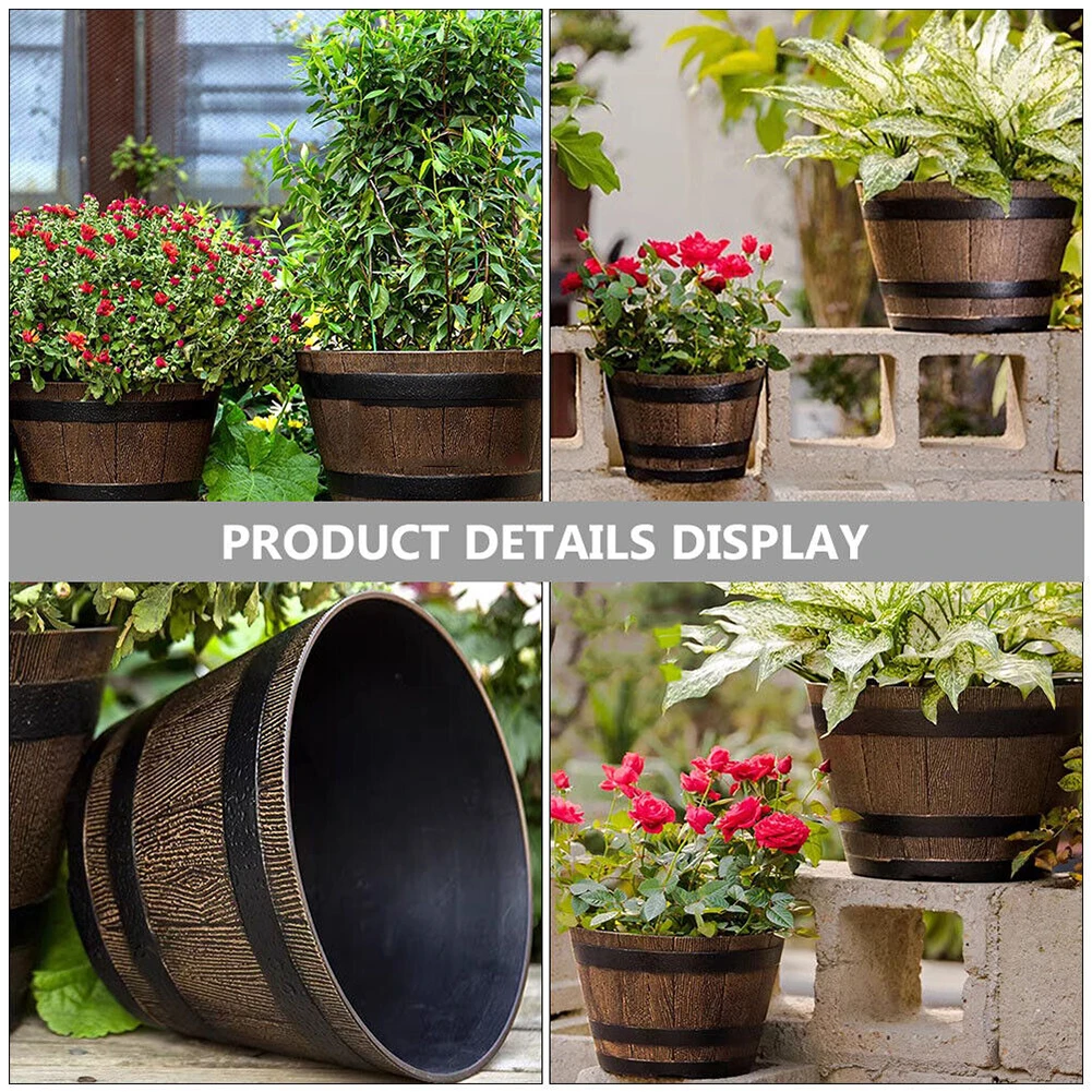 Easy To Move Flower Pot Succulent Flowerpot 1pc Accessories Hydroponic Replacement Resin Garden Whiskey Bucket
Easy To Move Flower Pot Succulent Flowerpot 1pc Accessories Hydroponic Replacement Resin Garden Whiskey Bucket