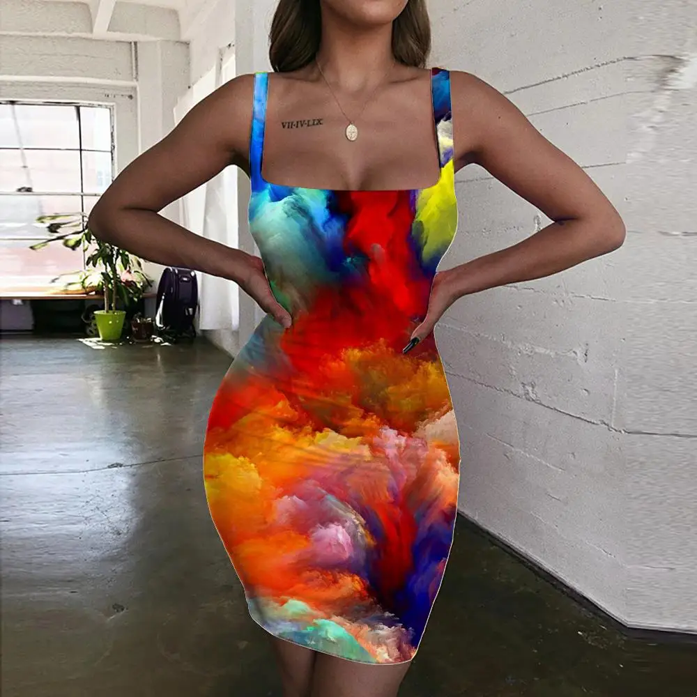 SOMEPET Abstract Dresses Women Color Halter Sleeveless Colorful Vestido Sexy Psychedelic Sundress Harajuku Ladies Dresses
SOMEPET Abstract Dresses Women Color Halter Sleeveless Colorful Vestido Sexy Psychedelic Sundress Harajuku Ladies Dresses