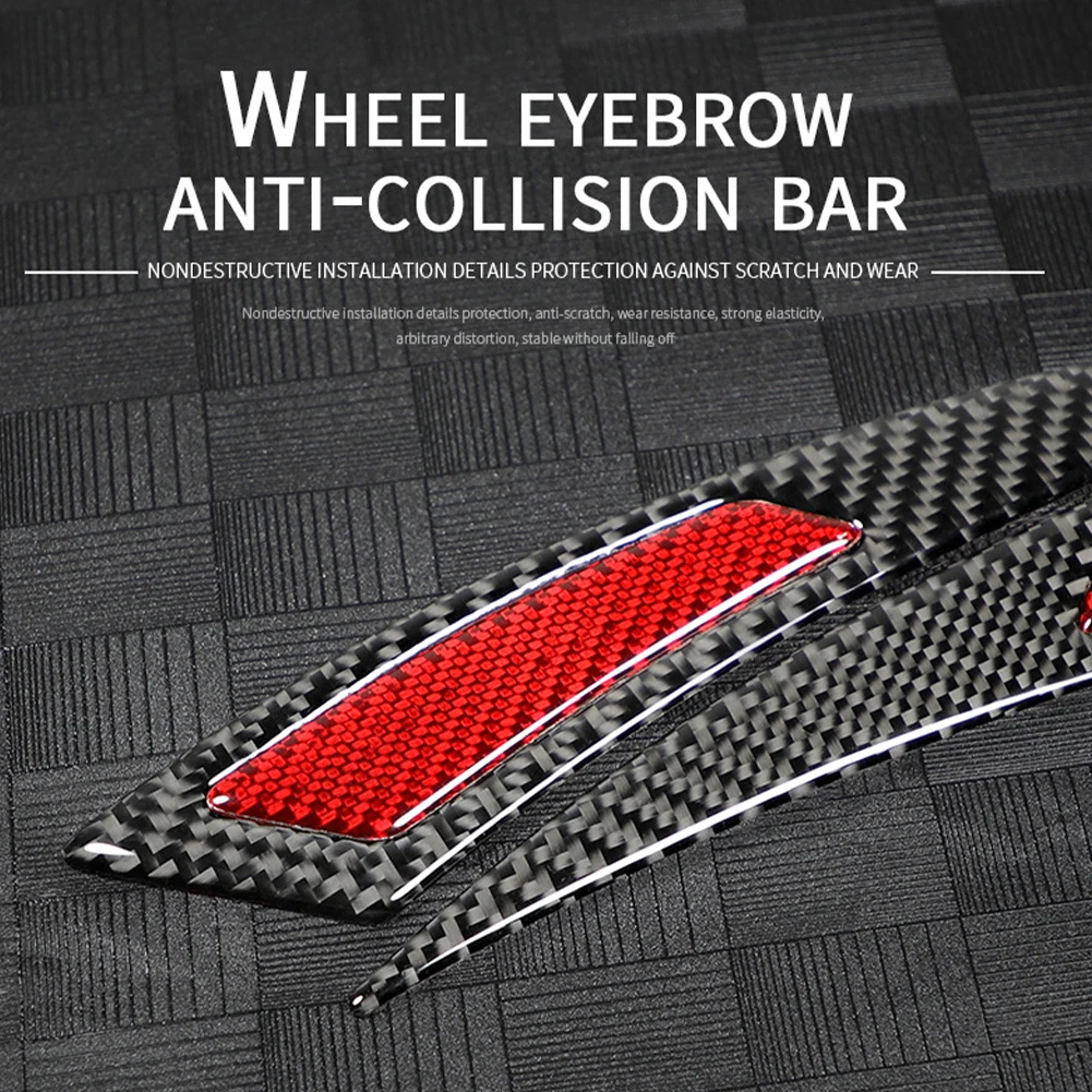 2Pcs High Quality Car Sticker Front Fender Stripe Guard Tire Eyebrow Protector True Carbon Fiber Wheel Trim Sticker Universal
2Pcs High Quality Car Sticker Front Fender Stripe Guard Tire Eyebrow Protector True Carbon Fiber Wheel Trim Sticker Universal