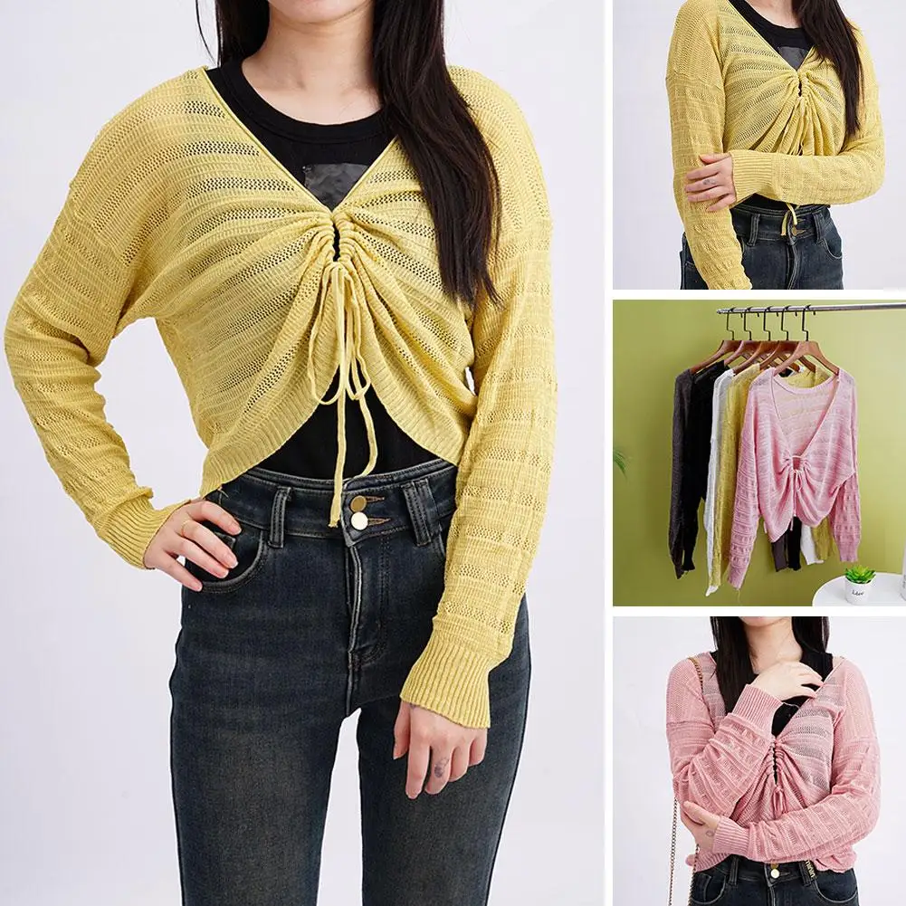 Spring Autumn New Solid Color Slim Cardigan Woman Sweet Women Cardigan Ladies Cardigan White Out Black Green Pink Hollow Kn S8j1
Spring Autumn New Solid Color Slim Cardigan Woman Sweet Women Cardigan Ladies Cardigan White Out Black Green Pink Hollow Kn S8j1