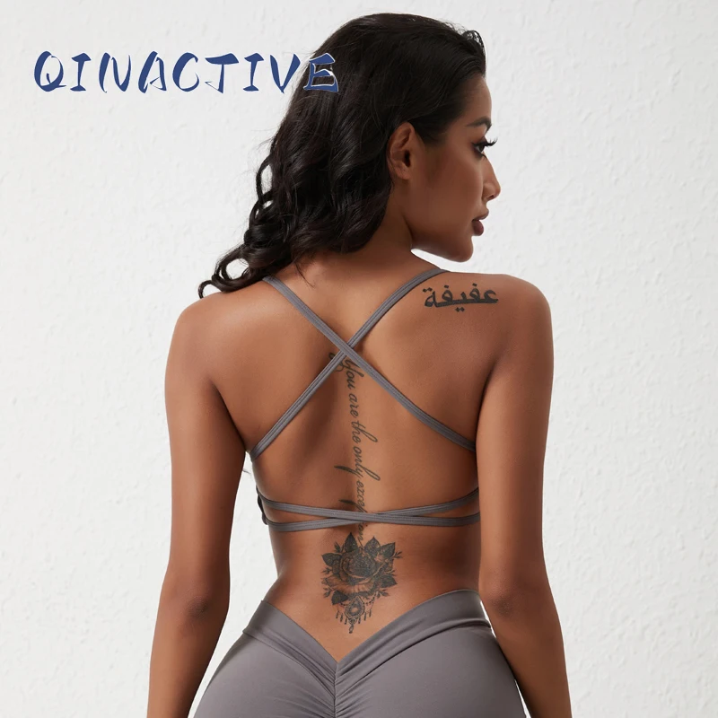 QINACTIVE Solid Low Impact Fitness Yoga Bra Crop Tank Top Women Sexy Back Cross Padded Sports Bra Workout Tops Plus Size
QINACTIVE Solid Low Impact Fitness Yoga Bra Crop Tank Top Women Sexy Back Cross Padded Sports Bra Workout Tops Plus Size