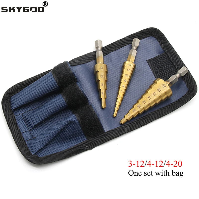 3 Pieces/set of Hexagonal Tower Drill 3-12mm 4-12mm 4-20mm High-speed Drill Bit Titanium-plated Metal Drill Bit Tool Set
3 Pieces/set of Hexagonal Tower Drill 3-12mm 4-12mm 4-20mm High-speed Drill Bit Titanium-plated Metal Drill Bit Tool Set