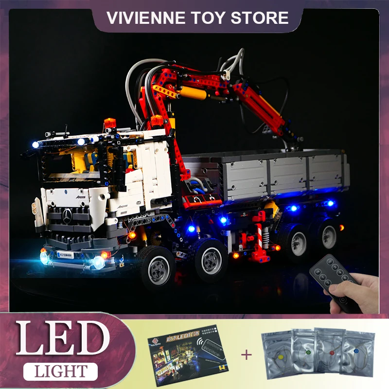 

Детский конструктор с радиоуправлением для LEGO 42043 MBZ Arocs 3245 20005 грузовик, технические строительные блоки, кирпичная игрушка (только фотосессия, без блоков)