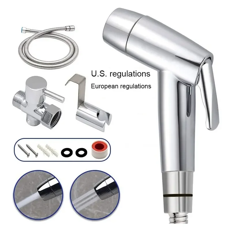 

Bidet Set Handheld Toilet Bidet Sprayer Stainless Steel Hand Bidet Faucet For Bathroom Hand Sprayer Shower Head Self Cleaning