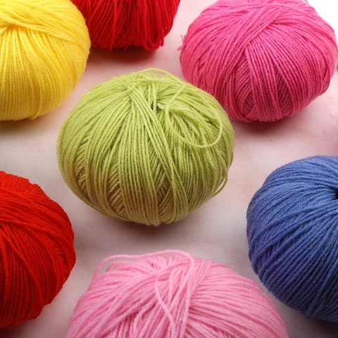 

MIUSIE 1 Pcs Colorful Cotton Yarn Ball Woolen Yarn Home Sweater Wool Thick Yarns Hand Knitting For Scarf And Wool Supplies