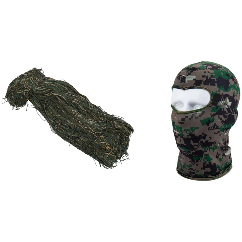Outdoor Spandex Thin Motorcycle Cycling Ski CS Mask With Ghillie Suit Thread Camouflage Lightweight Hunting Clothing
Outdoor Spandex Thin Motorcycle Cycling Ski CS Mask With Ghillie Suit Thread Camouflage Lightweight Hunting Clothing