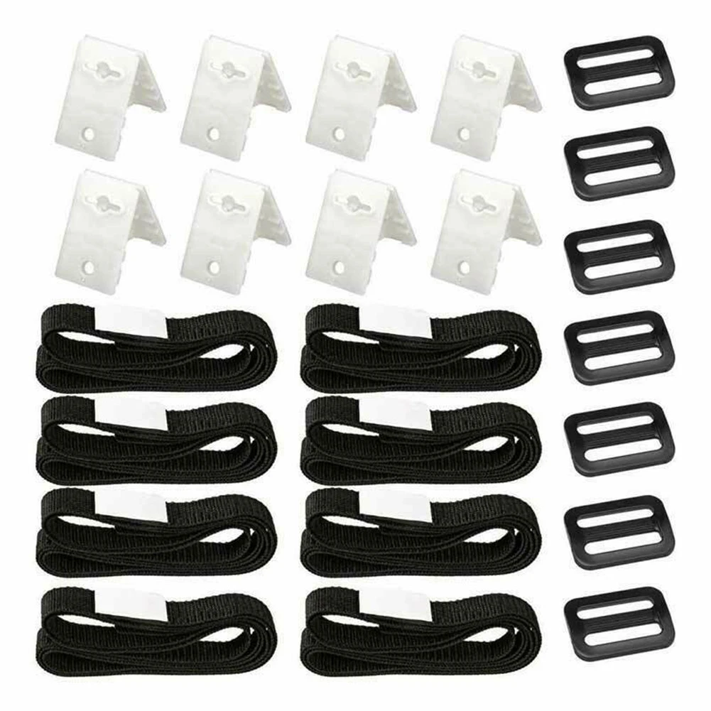 Nylon Straps Kit for Swimming Pool Solar Cover Reel, Ensure Stability, Easy Installation, Prevent Wind Blow Off, 8PCS Pack
Nylon Straps Kit for Swimming Pool Solar Cover Reel, Ensure Stability, Easy Installation, Prevent Wind Blow Off, 8PCS Pack