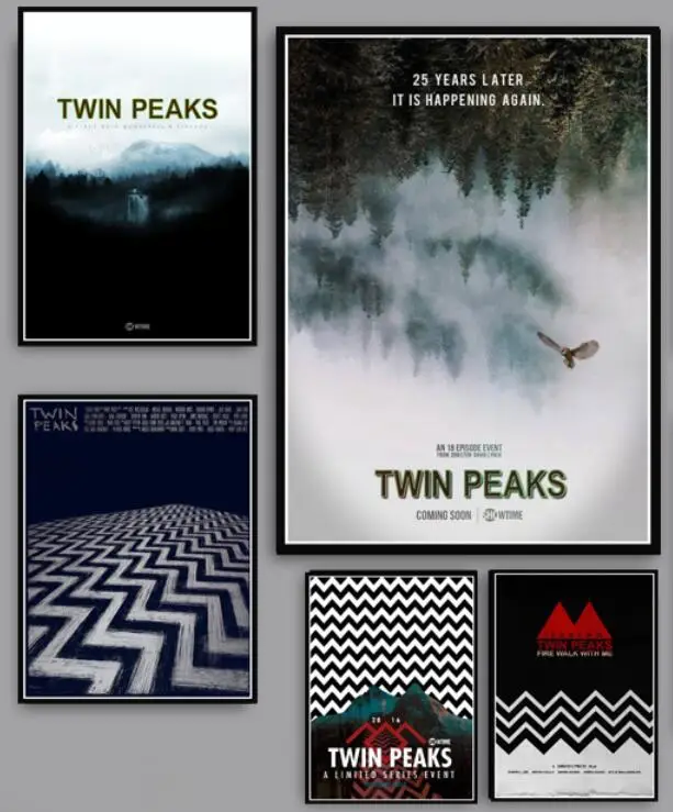 

Twin Peaks Tv Series Shows Classic Movie Print Art Canvas Poster For Living Room Decor Home Wall Picture