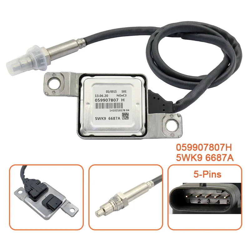 5WK96687A Nox Sensor Nitrogen Oxide Sensor Front Diesel Emissions For VW Volkswagen Touareg Audi Q7 3.0L 3.6L 4.2L 059907807H
5WK96687A Nox Sensor Nitrogen Oxide Sensor Front Diesel Emissions For VW Volkswagen Touareg Audi Q7 3.0L 3.6L 4.2L 059907807H
