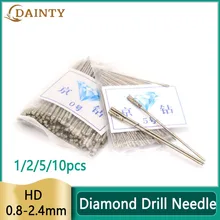 Diamond Drilling Bits Solid Bits Needle Diamond Coated Jewelry Agate Woodworking Polishing Special Tools Lapidary Drill Bits