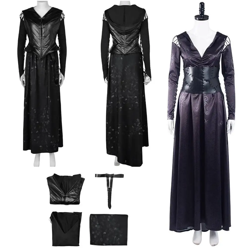 

Женский костюм для косплея Bella Philosophy, черное платье, фантазийный костюм для Хэллоуина, карнавала, костюмы для косплея