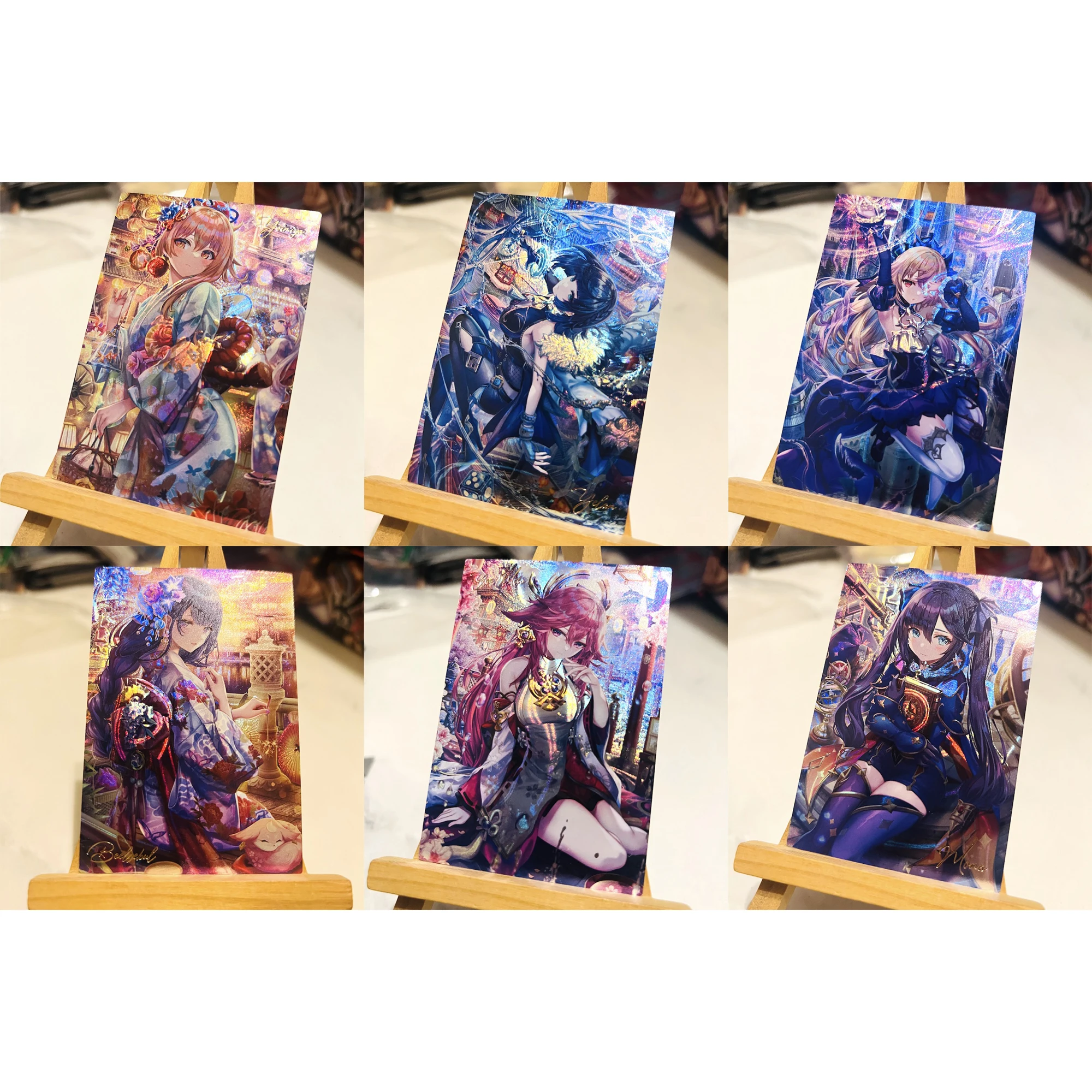 Diy 3 шт./набор, флеш-карты Genshin Yae Miko Beelzebul Sangonomiya Kokomi, Подарочная игрушка, игра, аниме коллекционные карты
Diy 3 шт./набор, флеш-карты Genshin Yae Miko Beelzebul Sangonomiya Kokomi, Подарочная игрушка, игра, аниме коллекционные карты