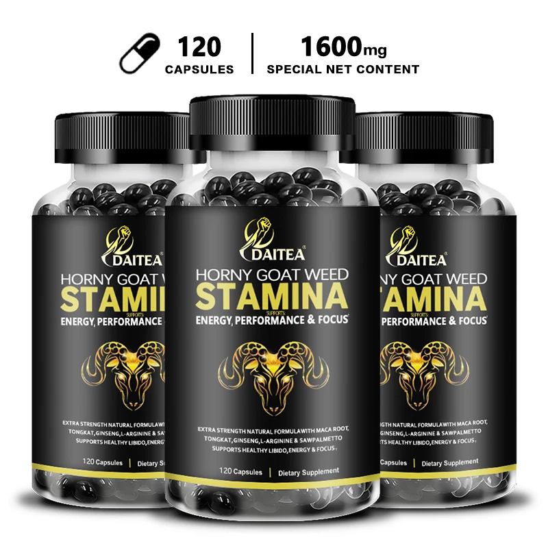 Daitea Men's Health Supplement, Supports Focus, Energy, Strength & Endurance, Sports Supplement - 120 Capsules, Non-GMO
Daitea Men's Health Supplement, Supports Focus, Energy, Strength & Endurance, Sports Supplement - 120 Capsules, Non-GMO