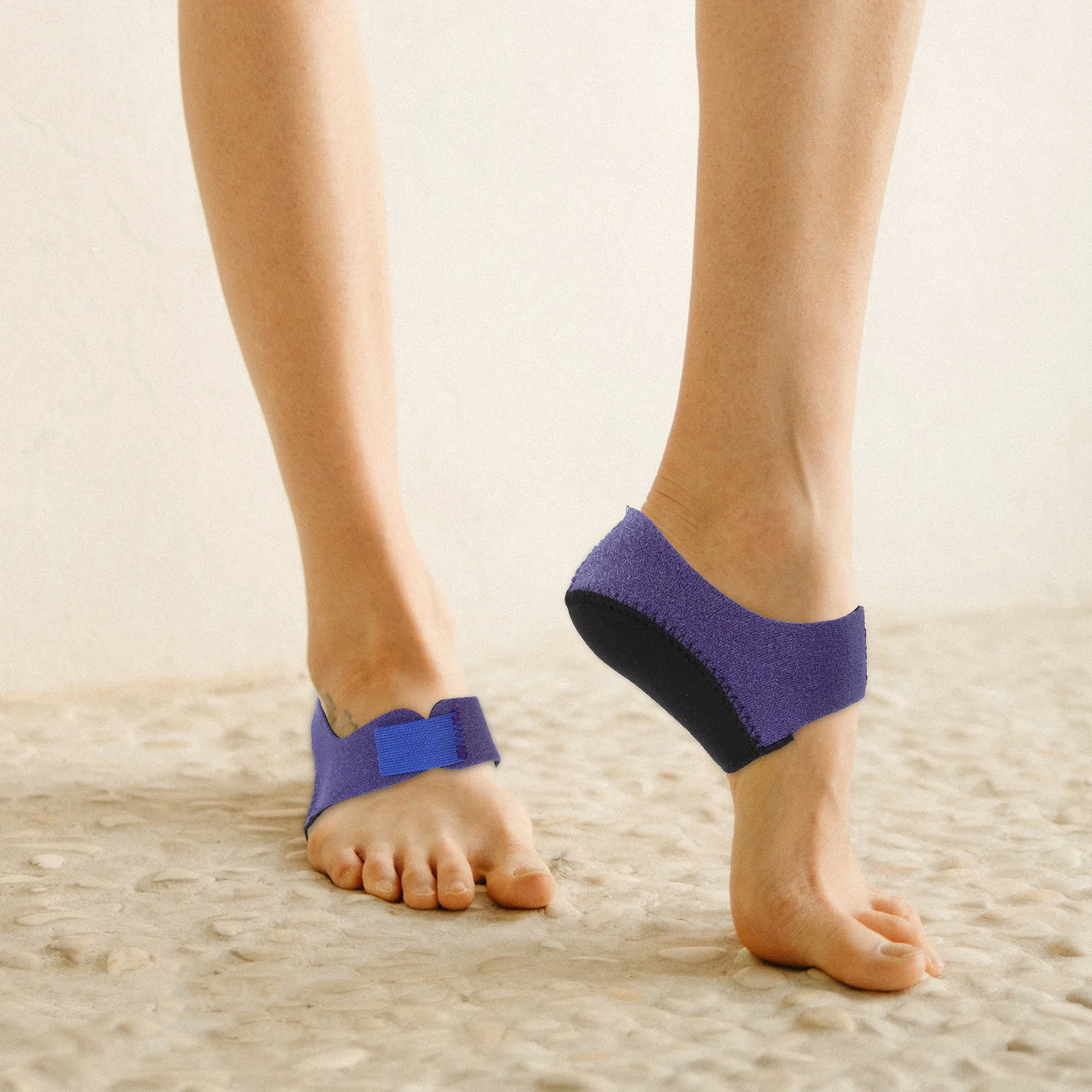 

1 Pair Heel Covers Anti-Slip Heel Sock Multi-Use Heel Cushion Supple Heel Cushion Protector Dry Heels Socks Sticky Strap Supple