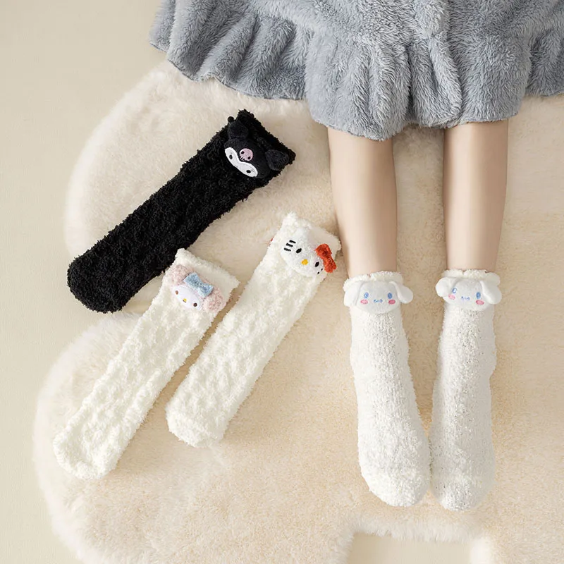 Kawaii Sanrio Children Socks Cinnamoroll Hello Kittys Kuromi My Melody Cute Anime Toys Home Sleep Coral Towel Socks Funny Gifts
Kawaii Sanrio Children Socks Cinnamoroll Hello Kittys Kuromi My Melody Cute Anime Toys Home Sleep Coral Towel Socks Funny Gifts