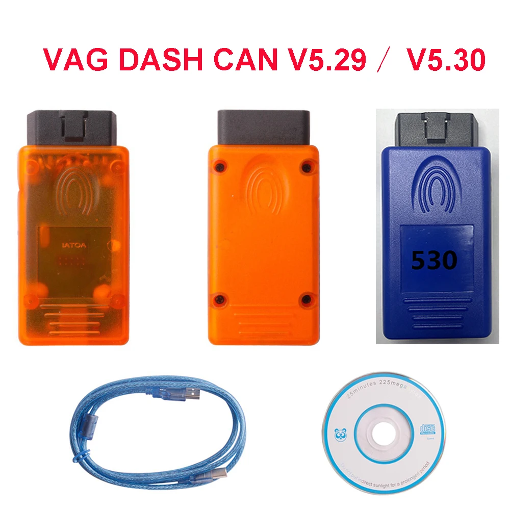 

VAG DASH CAN V5.29 V5.30 Car Diagnostic Tools Code Scanner Recalibrate and Instrument Cluster Key Programmer for AUDI for VW