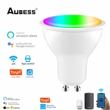 Aubess Wifi Smart GU10 LED Light Bulb Spotlight Tuya Smart Life APP 4W RGBCW Voice Control Work With Alexa Google Home Lampara
Aubess Wifi Smart GU10 LED Light Bulb Spotlight Tuya Smart Life APP 4W RGBCW Voice Control Work With Alexa Google Home Lampara